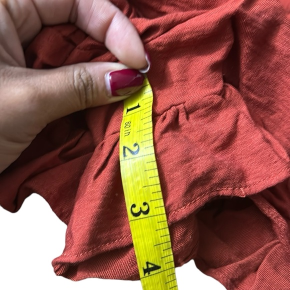 Cage Burnt Orange/Clay-ish Skort, Size Large - Picture 7 of 8